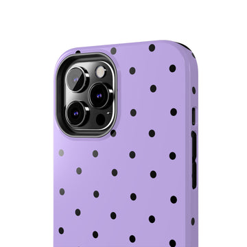 Lavender Polka Dot Phone Case – Stylish Tough Cover | CellFinds