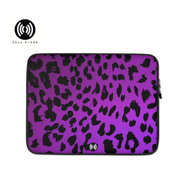 Purple Leopard Laptop Sleeve