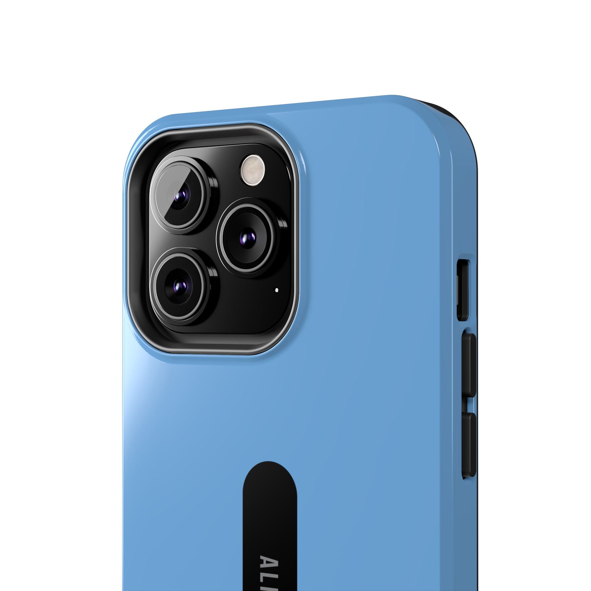 Custom Sky Blue Phone Case with Name for iPhone & Samsung