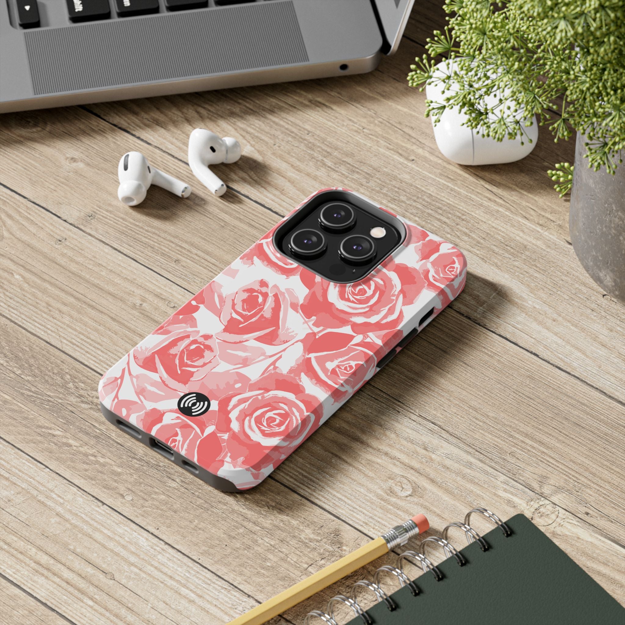 Blush Bloom Roses – Elegant Watercolor Pink Rose Pattern Phone Case for iPhone & Samsung