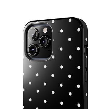 Black Polka Dots Phone Case for iPhone & Samsung