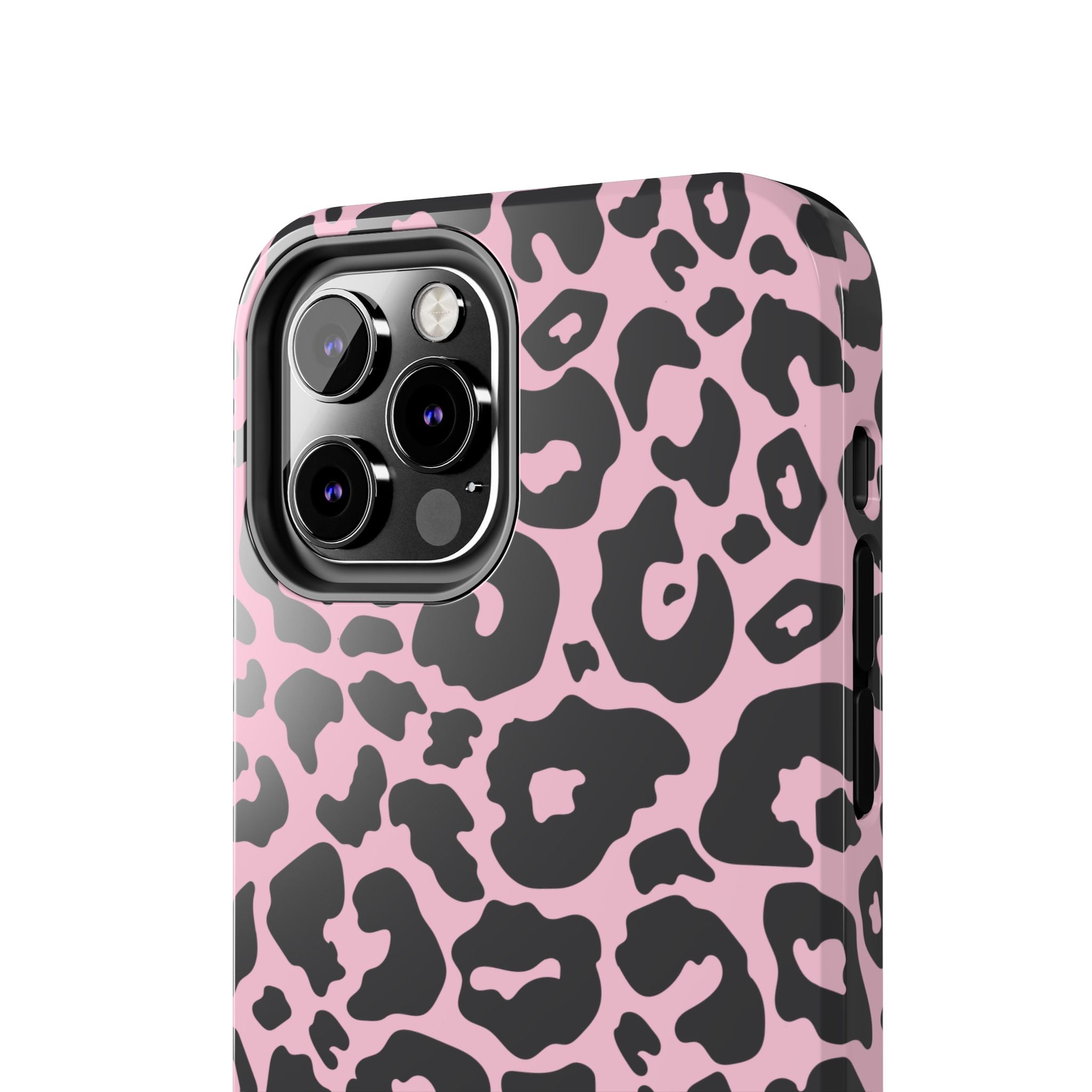 Pink & Black Leopard Phone Case for iPhone & Samsung