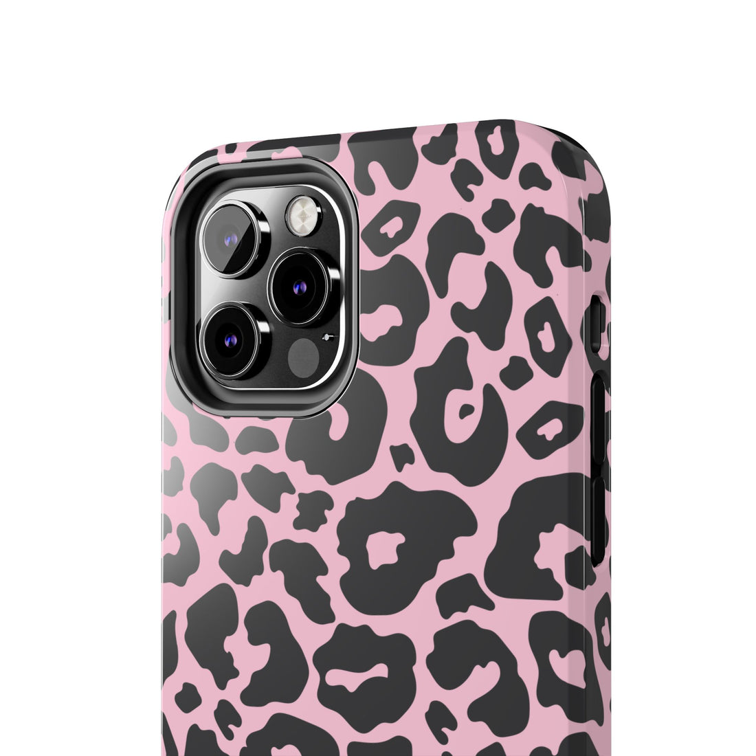 Pink & Black Leopard Phone Case for iPhone & Samsung