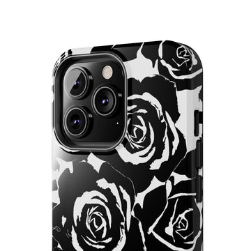 Black & White Rose Phone Case for iPhone & Samsung