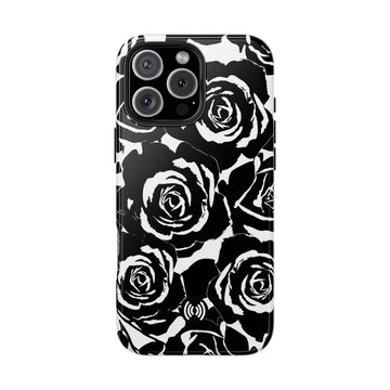 Black & White Rose Phone Case for iPhone & Samsung