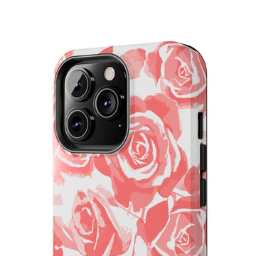 Blush Bloom Roses – Elegant Watercolor Pink Rose Pattern Phone Case for iPhone & Samsung