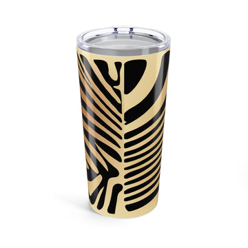 20oz Insulated Tumbler - Leopard Pattern - Stainless Steel, Hot & Cold Beverage Travel