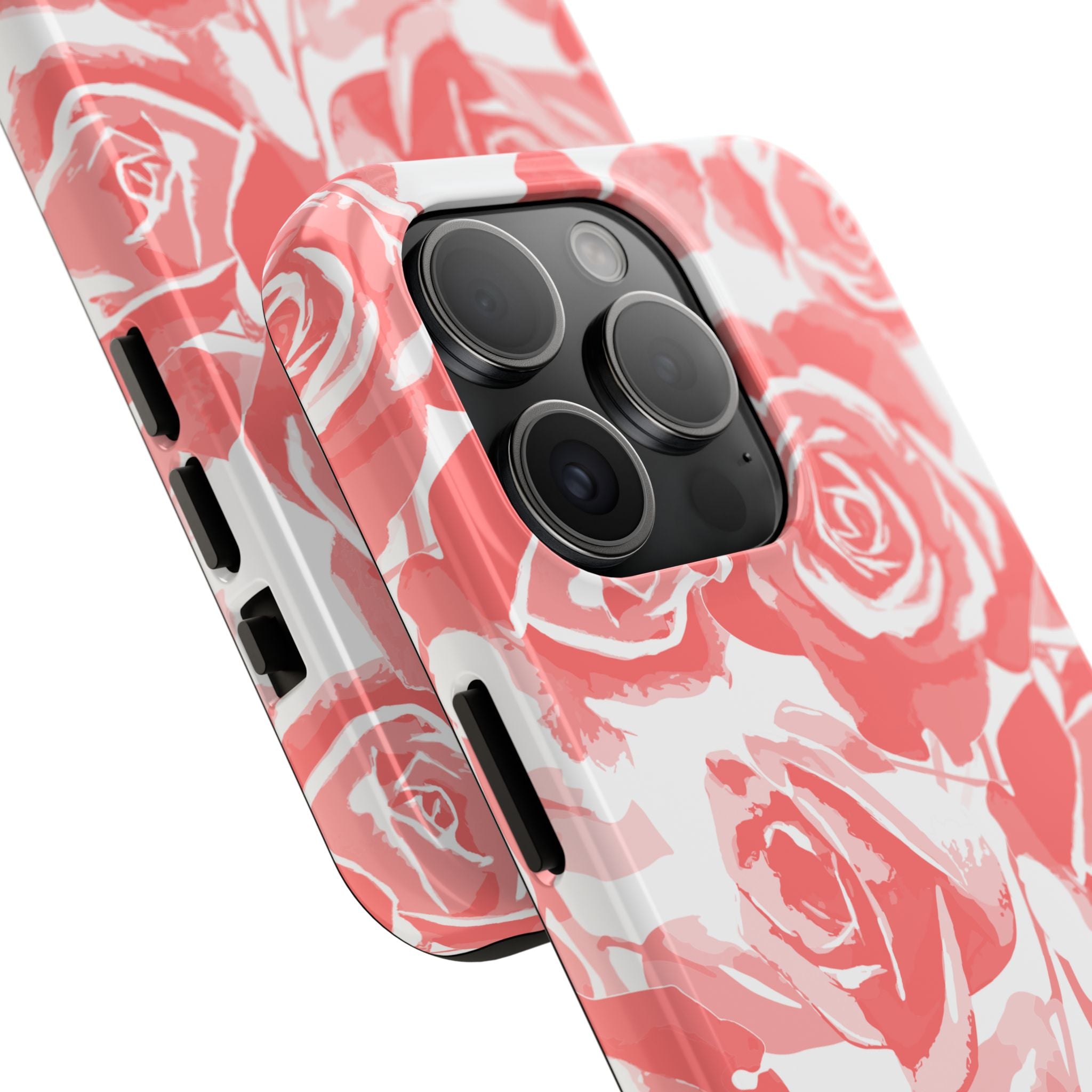 Blush Bloom Roses – Elegant Watercolor Pink Rose Pattern Phone Case for iPhone & Samsung