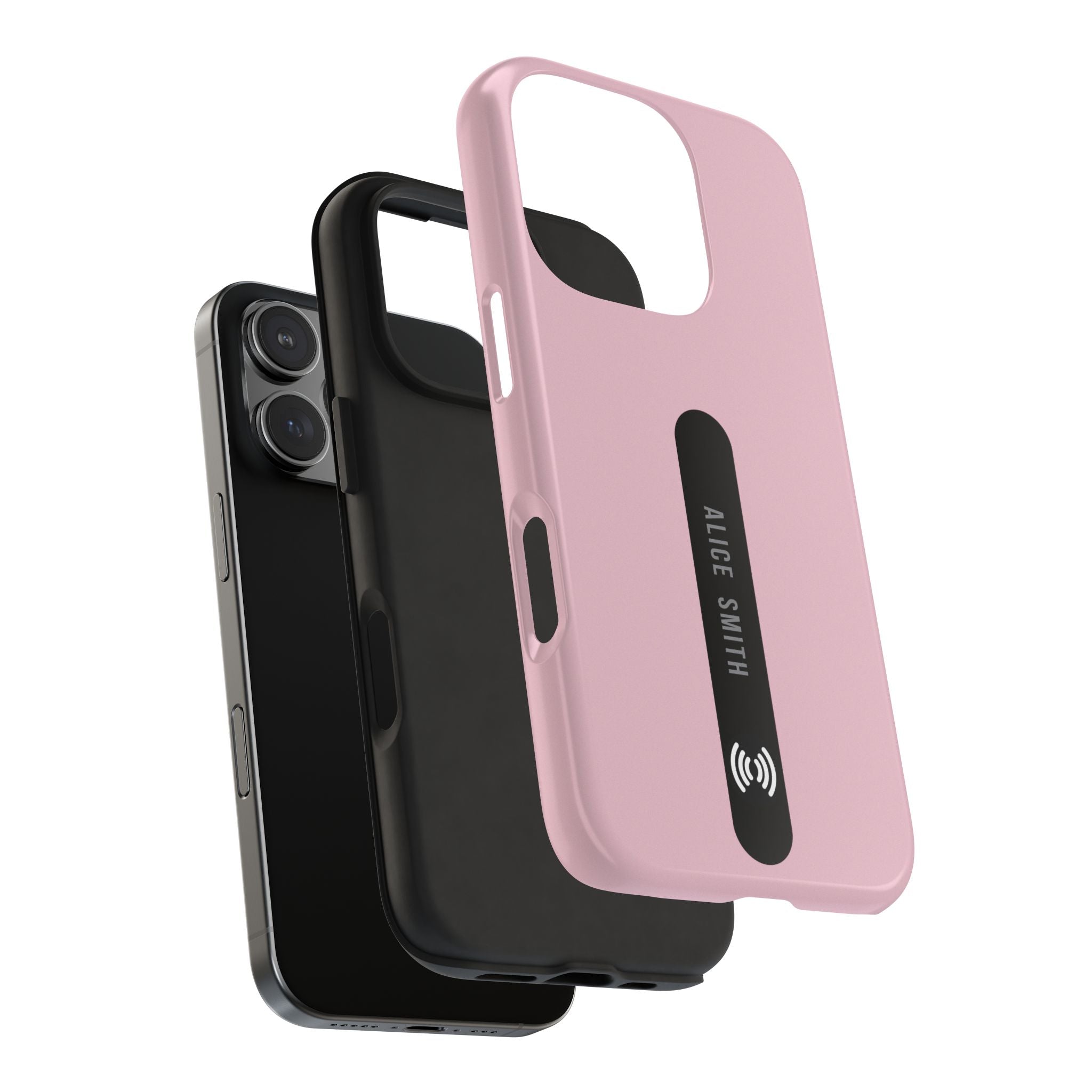 Custom Blush Phone Case with Name for  iPhone & Samsung