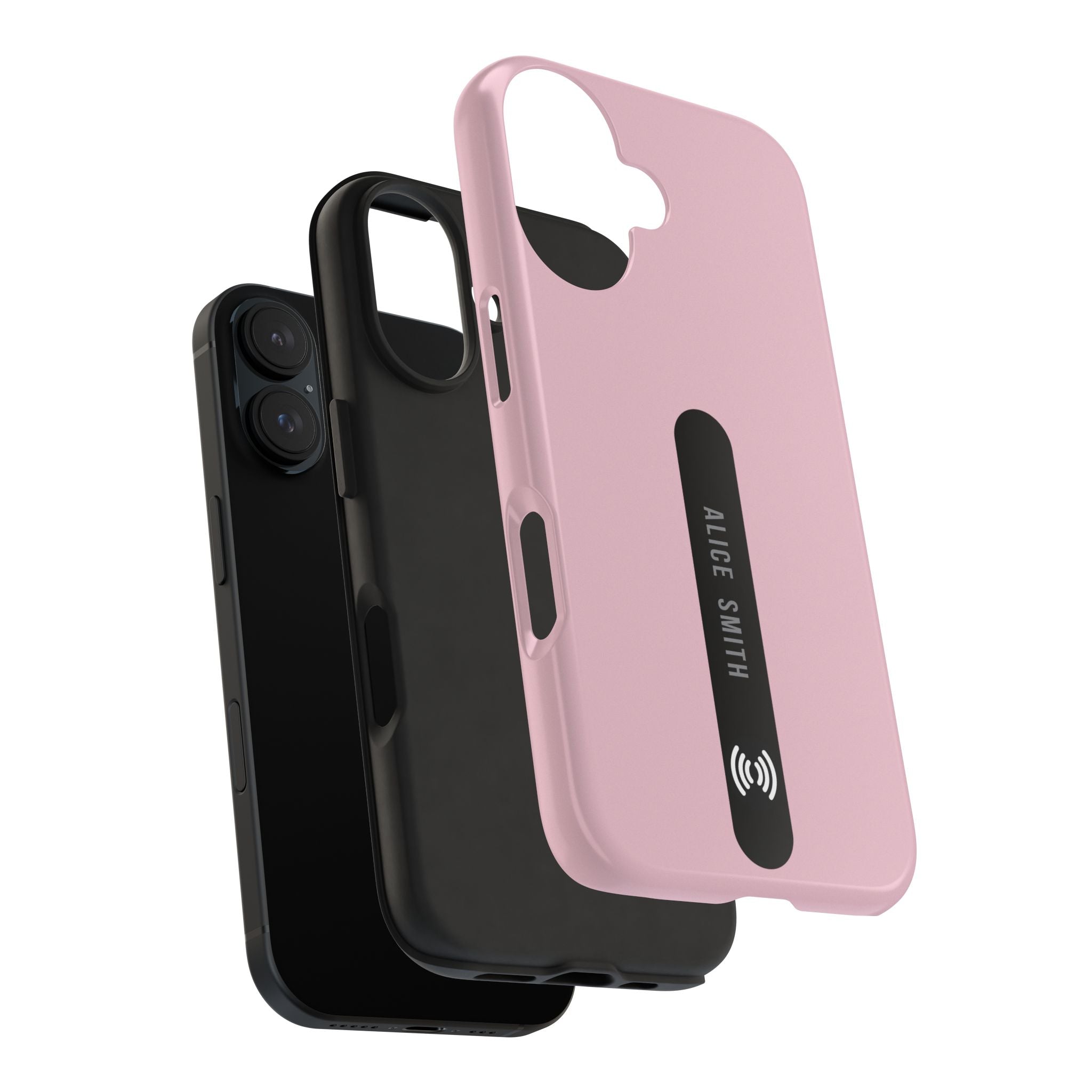 Custom Blush Phone Case with Name for  iPhone & Samsung
