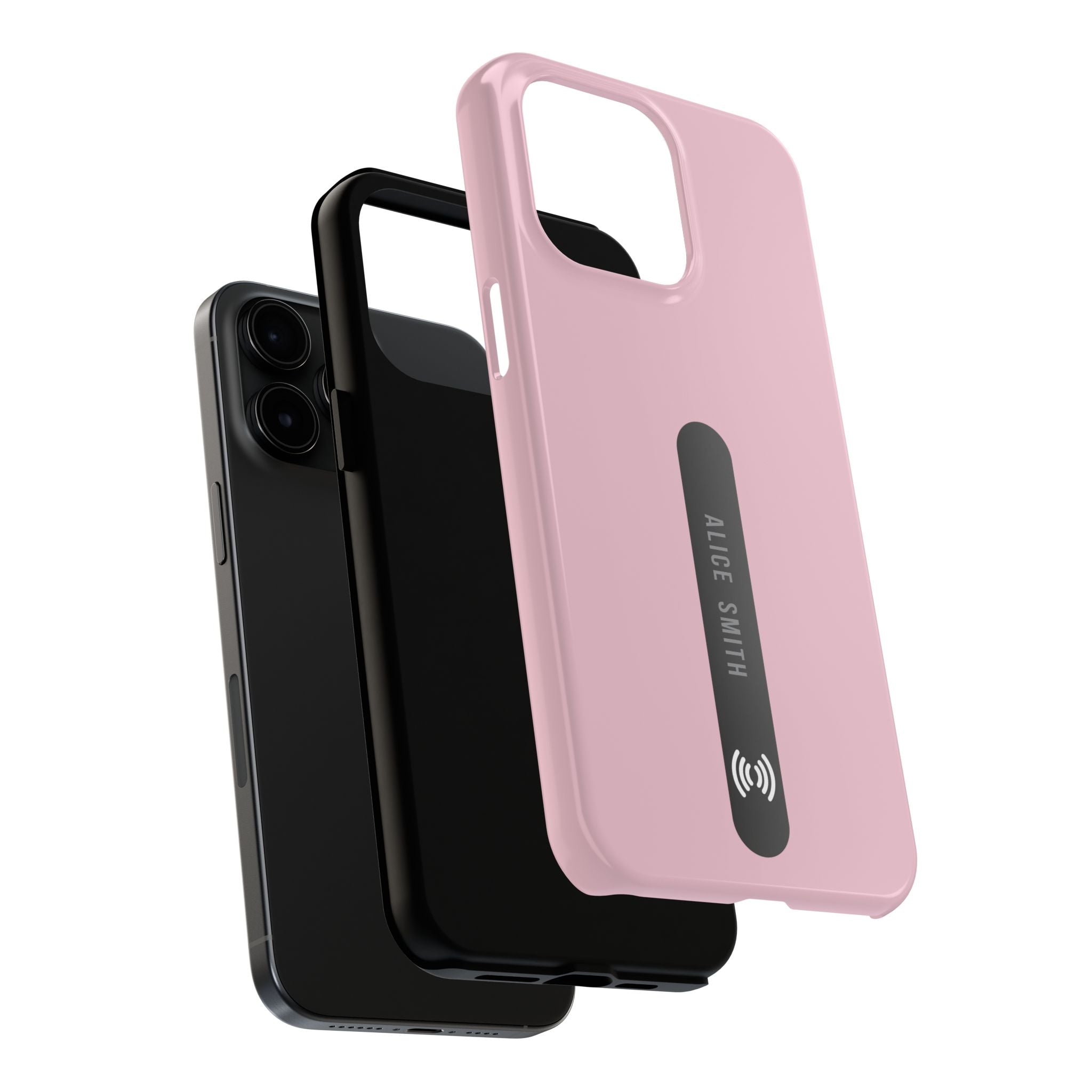 Custom Blush Phone Case with Name for  iPhone & Samsung