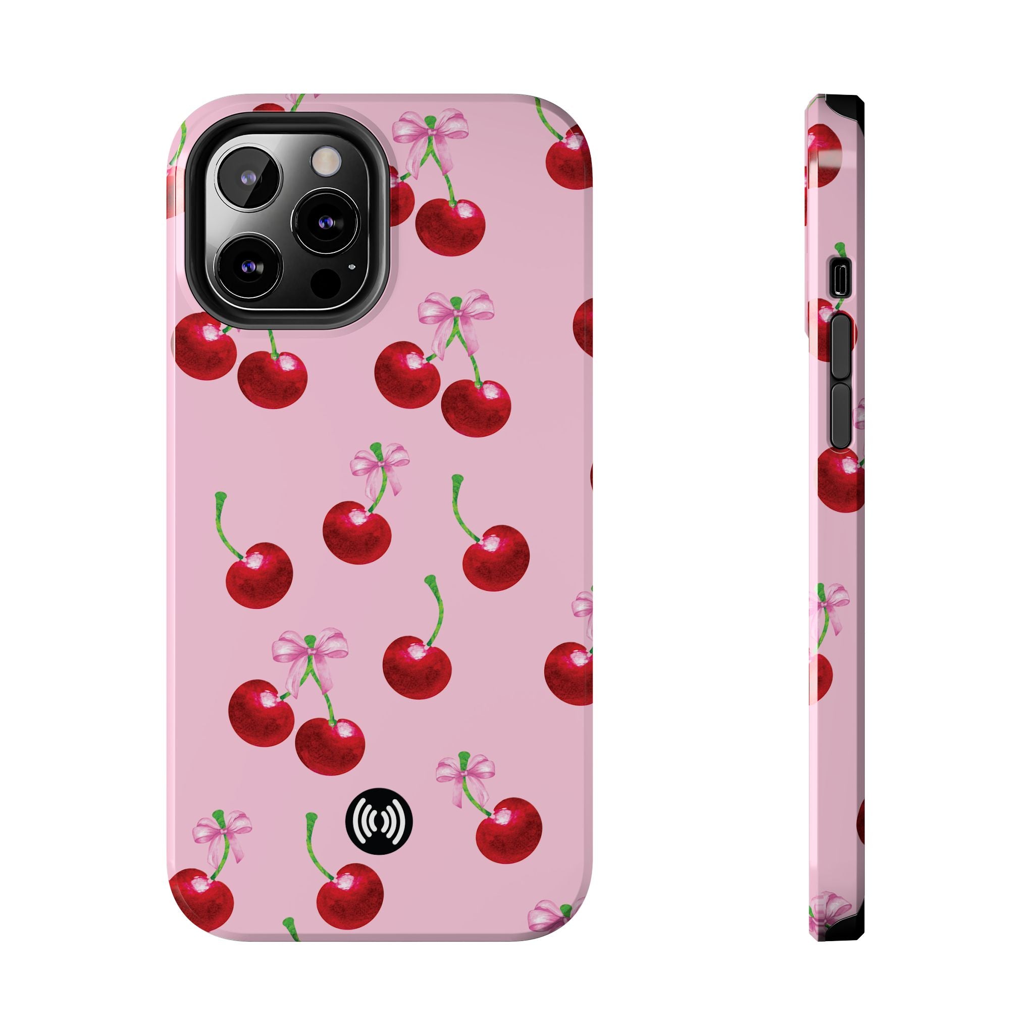 Cherries & Pink Bows Phone Case for iPhone & Samsung