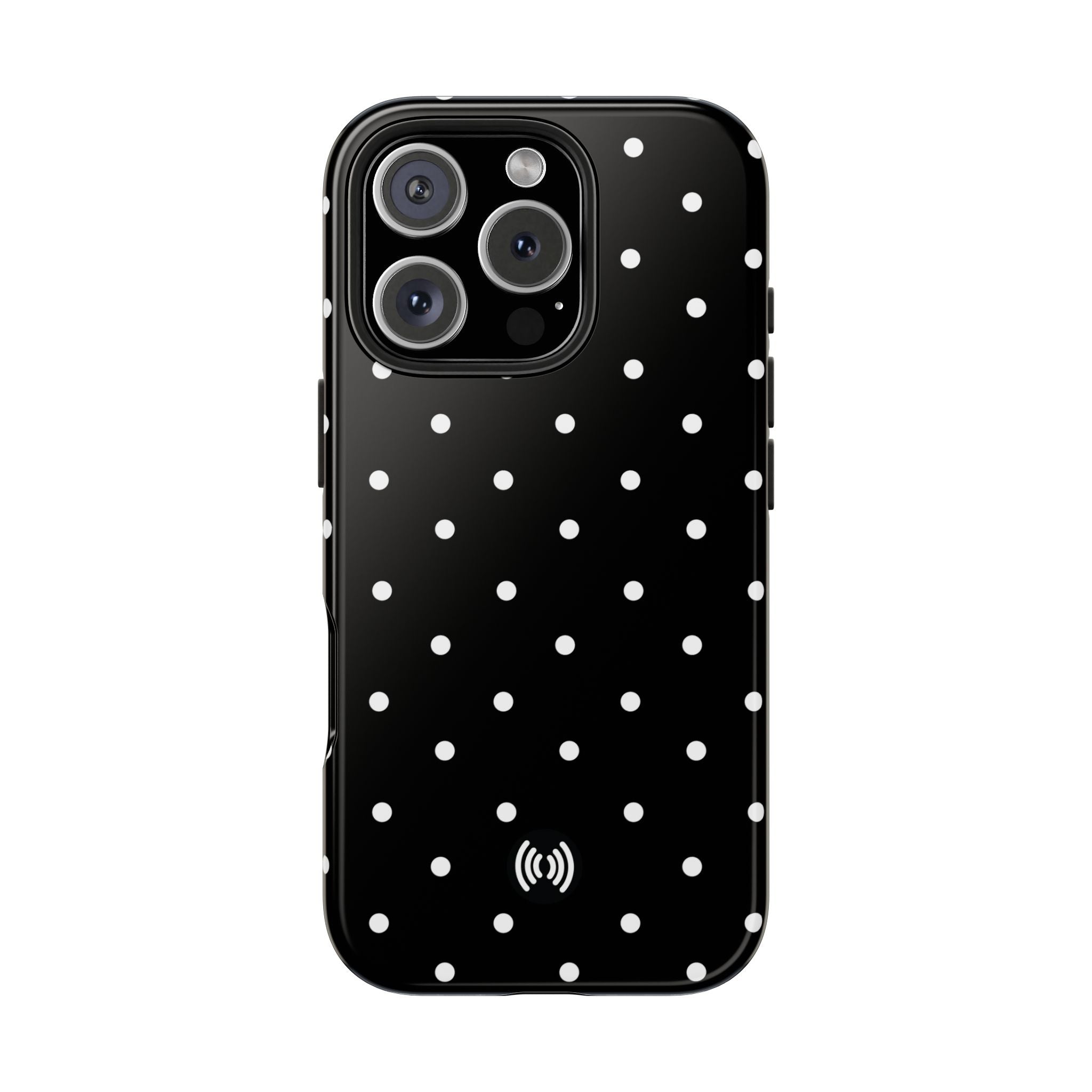 Black Polka Dots Phone Case for iPhone & Samsung