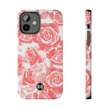 Blush Bloom Roses – Elegant Watercolor Pink Rose Pattern Phone Case for iPhone & Samsung