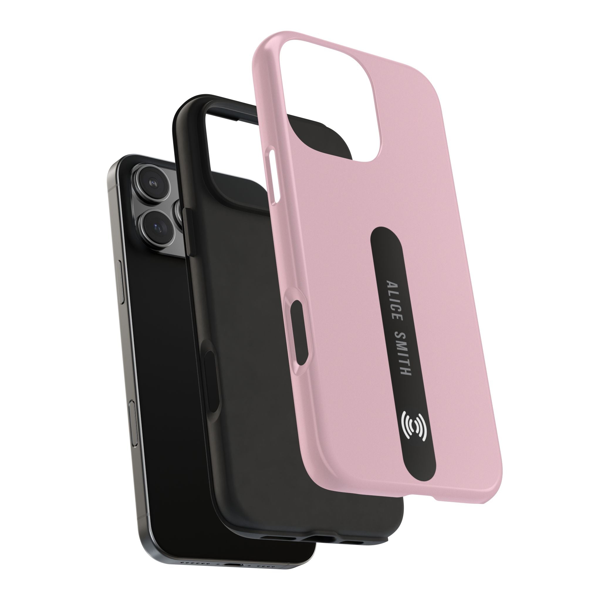 Custom Blush Phone Case with Name for  iPhone & Samsung