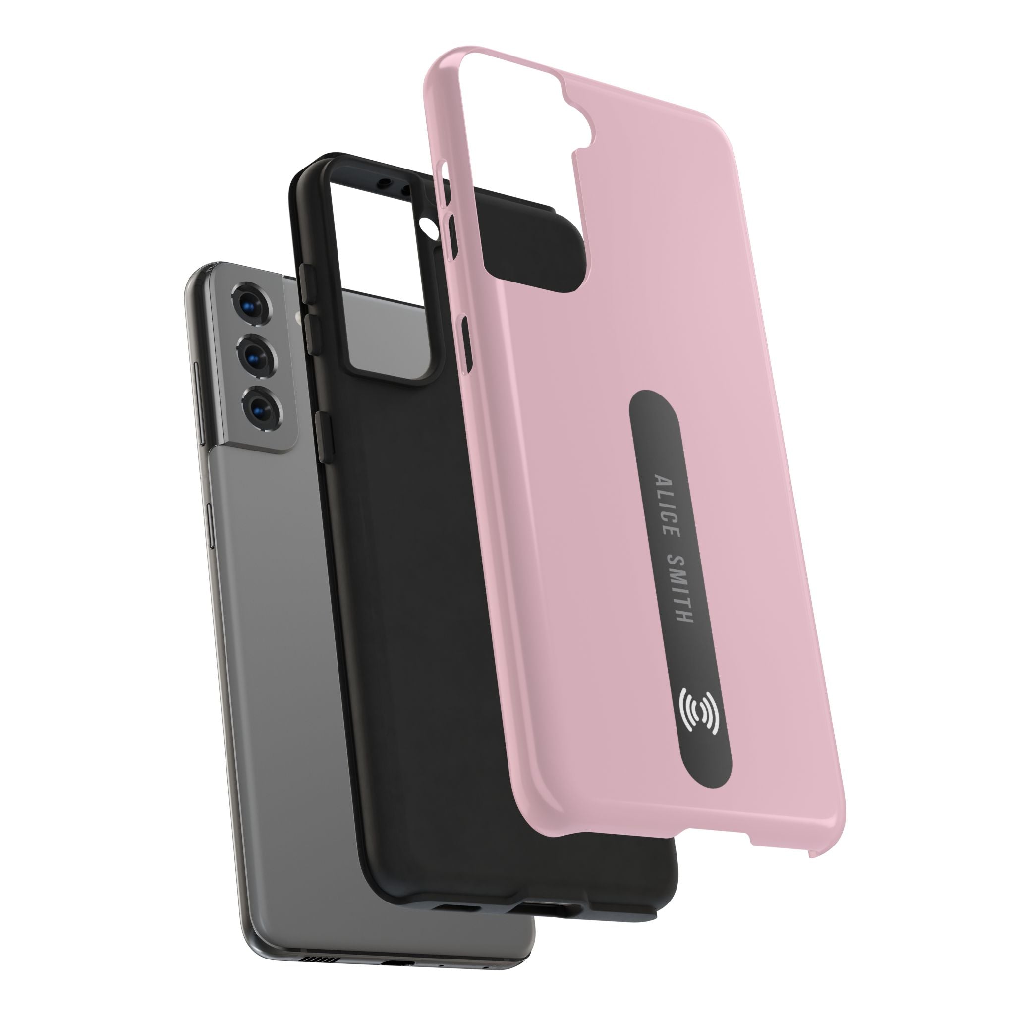 Custom Blush Phone Case with Name for  iPhone & Samsung