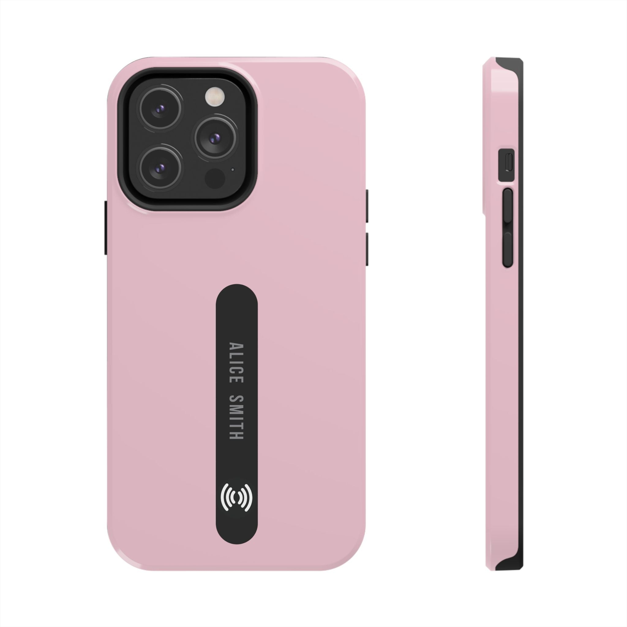 Custom Blush Phone Case with Name for  iPhone & Samsung