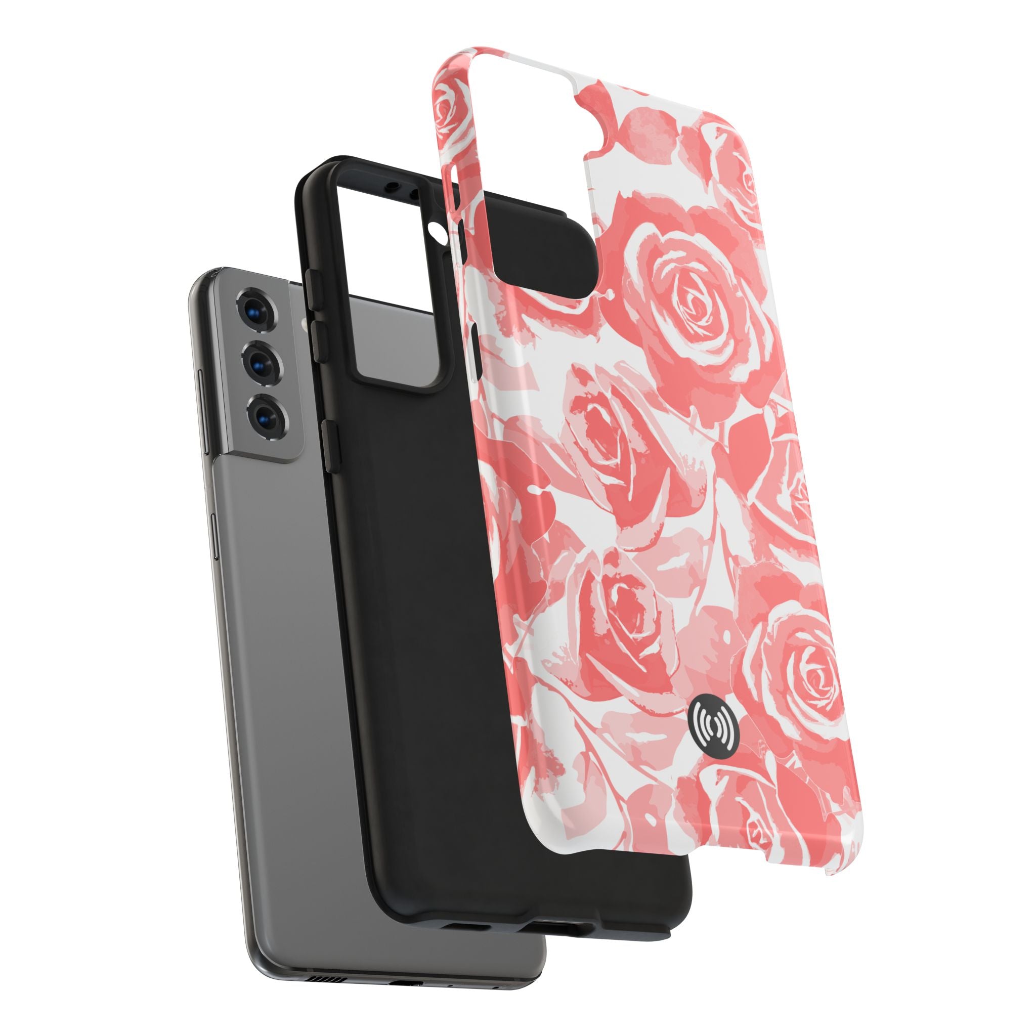 Blush Bloom Roses – Elegant Watercolor Pink Rose Pattern Phone Case for iPhone & Samsung