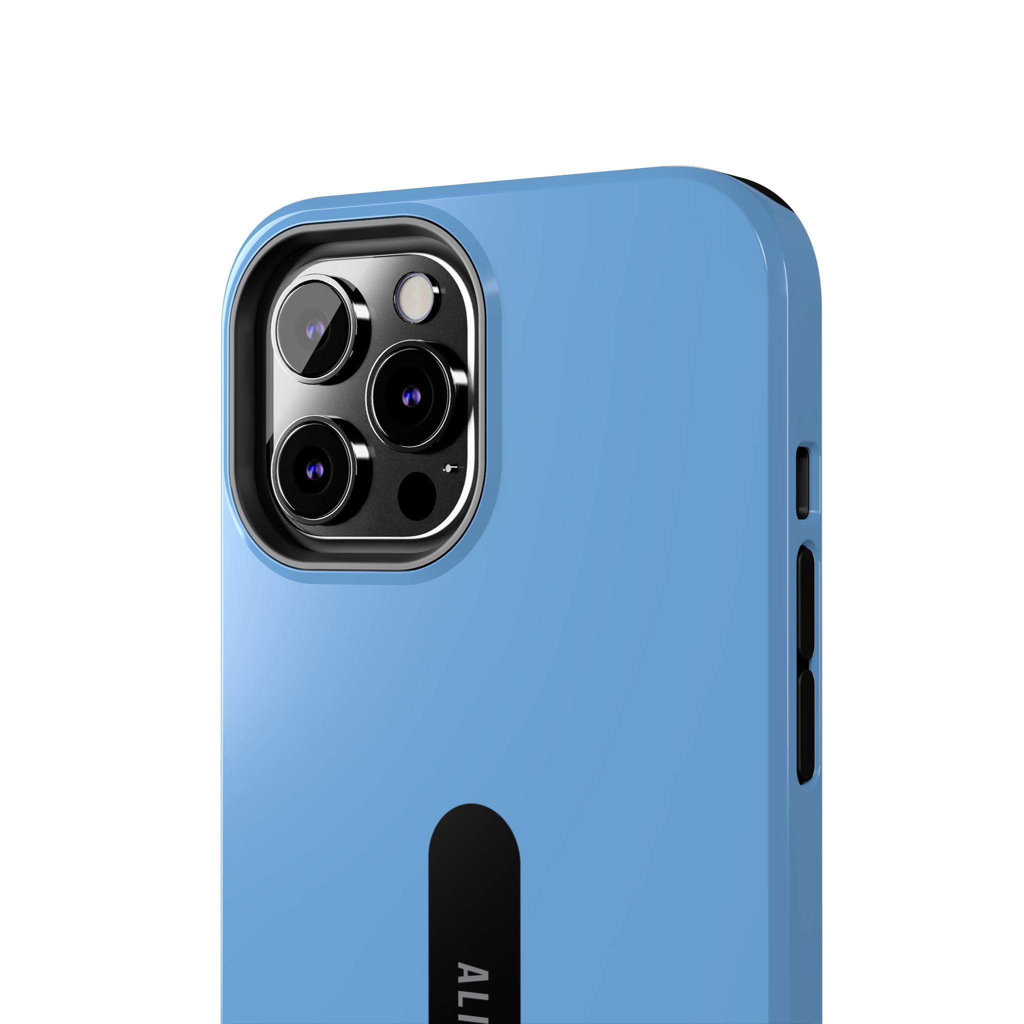 Custom Sky Blue Phone Case with Name for iPhone & Samsung