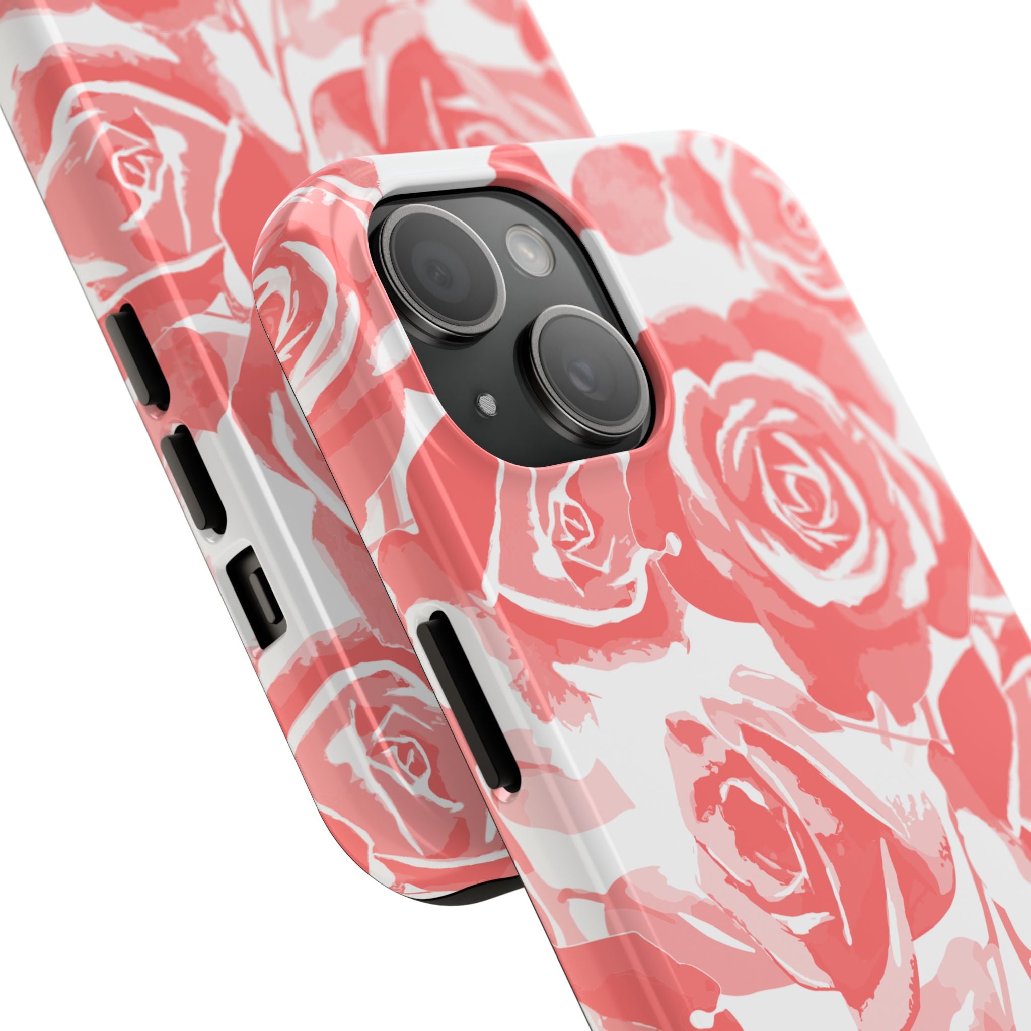 Blush Bloom Roses – Elegant Watercolor Pink Rose Pattern Phone Case for iPhone & Samsung