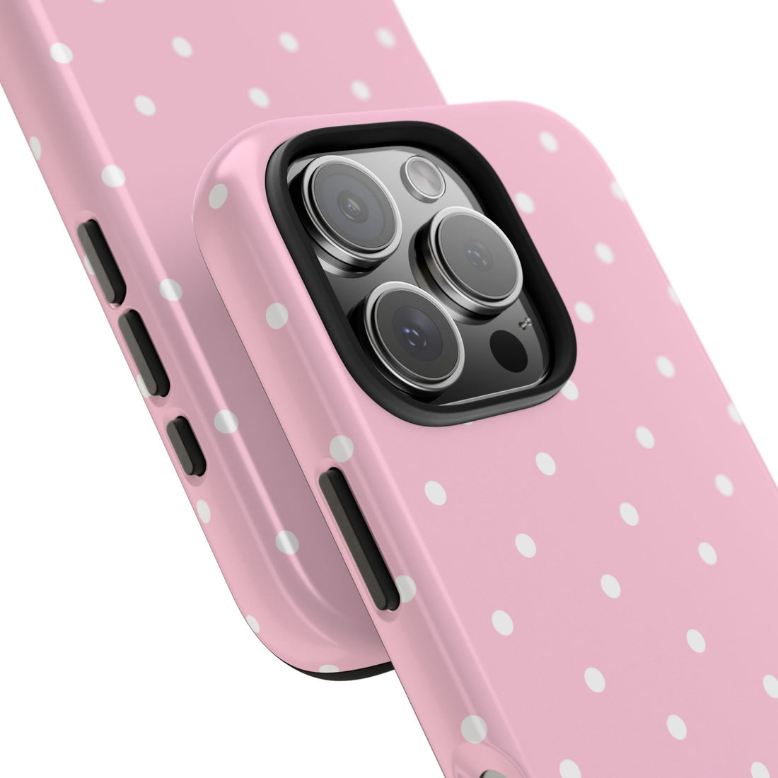 Pink Polka Dot Phone Case – Cute & Protective Cover | Wireless Charging Ready