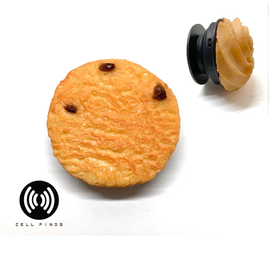 Realistic Chocolate Cookie Cell Phone Grip & Stand Fits All Phones