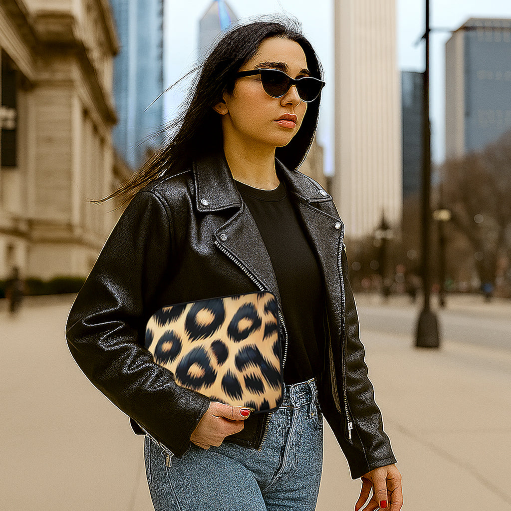 Leopard Print Laptop Sleeve – Stylish & Protective | Trendy Animal Print Cover