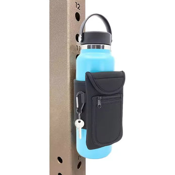 Magnetic Gym Phone Sleeve with Pockets for Bottle