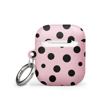 Pink and Black Dot Case for AirPods®