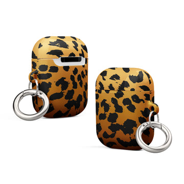 Trendy Cheetah Print AirPods® Case – Stylish Protection with Carabiner for All Generations