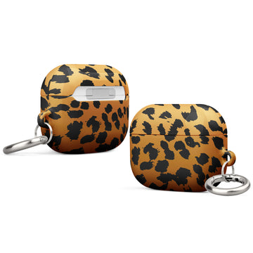 Trendy Cheetah Print AirPods® Case – Stylish Protection with Carabiner for All Generations