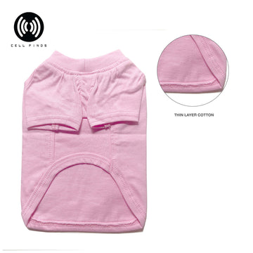 Pink Happy Face Keep on Smiling. Dog t-shirt 100% cotton plain