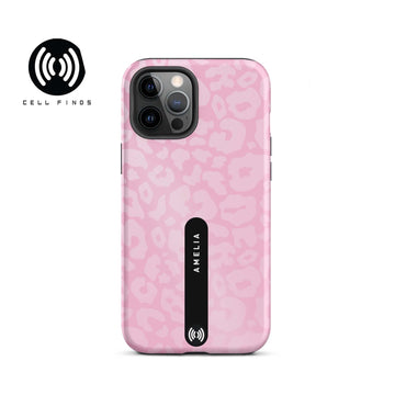Personalized Pink Leopard Tough iPhone case