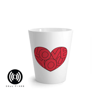 Love You Graphic Latte Mug