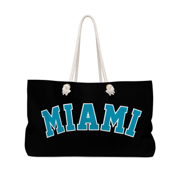 Black Miami Weekender Beach Bag