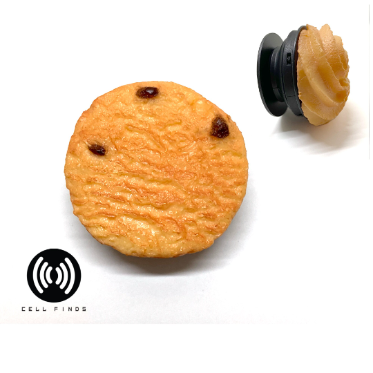 Realistic Chocolate Cookie Cell Phone Grip & Stand Fits All Phones