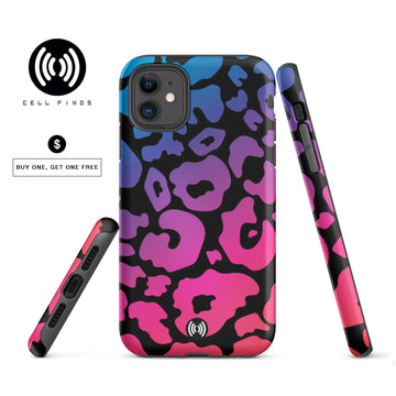Colorful Leopard Tough iPhone Case -All sizes