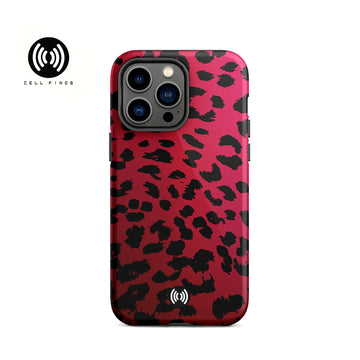 Red Leopard Tough iPhone case
