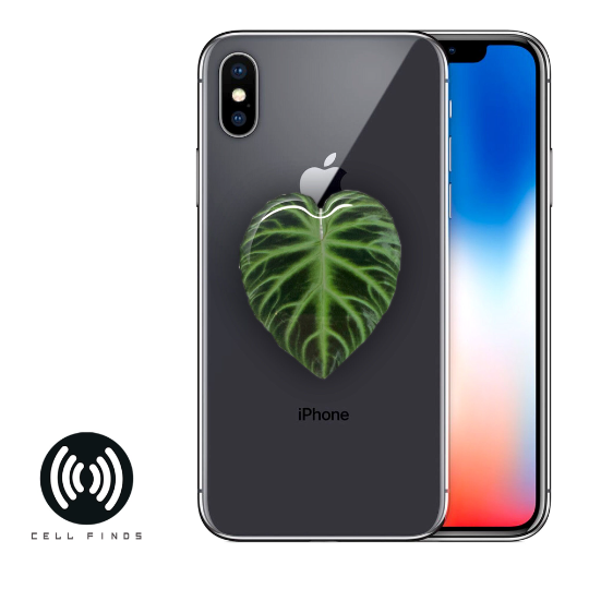 Cute Green Leaf Phone Grip & Stand, Fits All Cell Phones