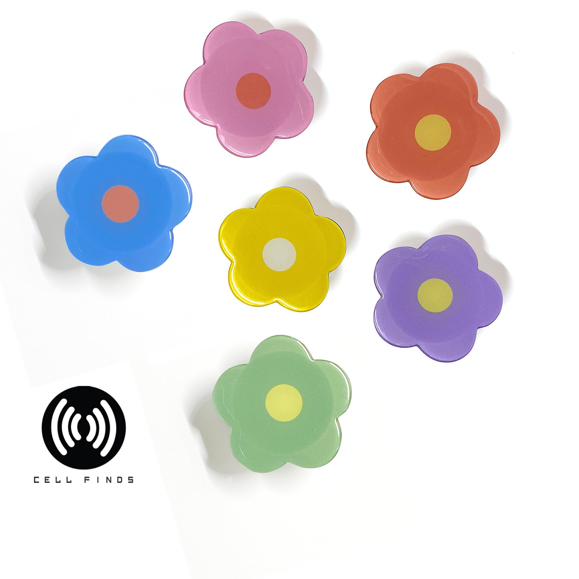 Cute Resin Flower Phone Holder & Phone Stand For All Cell Phones