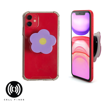 Resin Flower Cell Phone Grip & Stand, Fits All Cell Phones