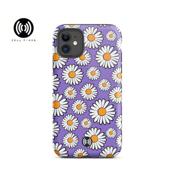 Daisy in Lavender Background Tough Case for iPhone®