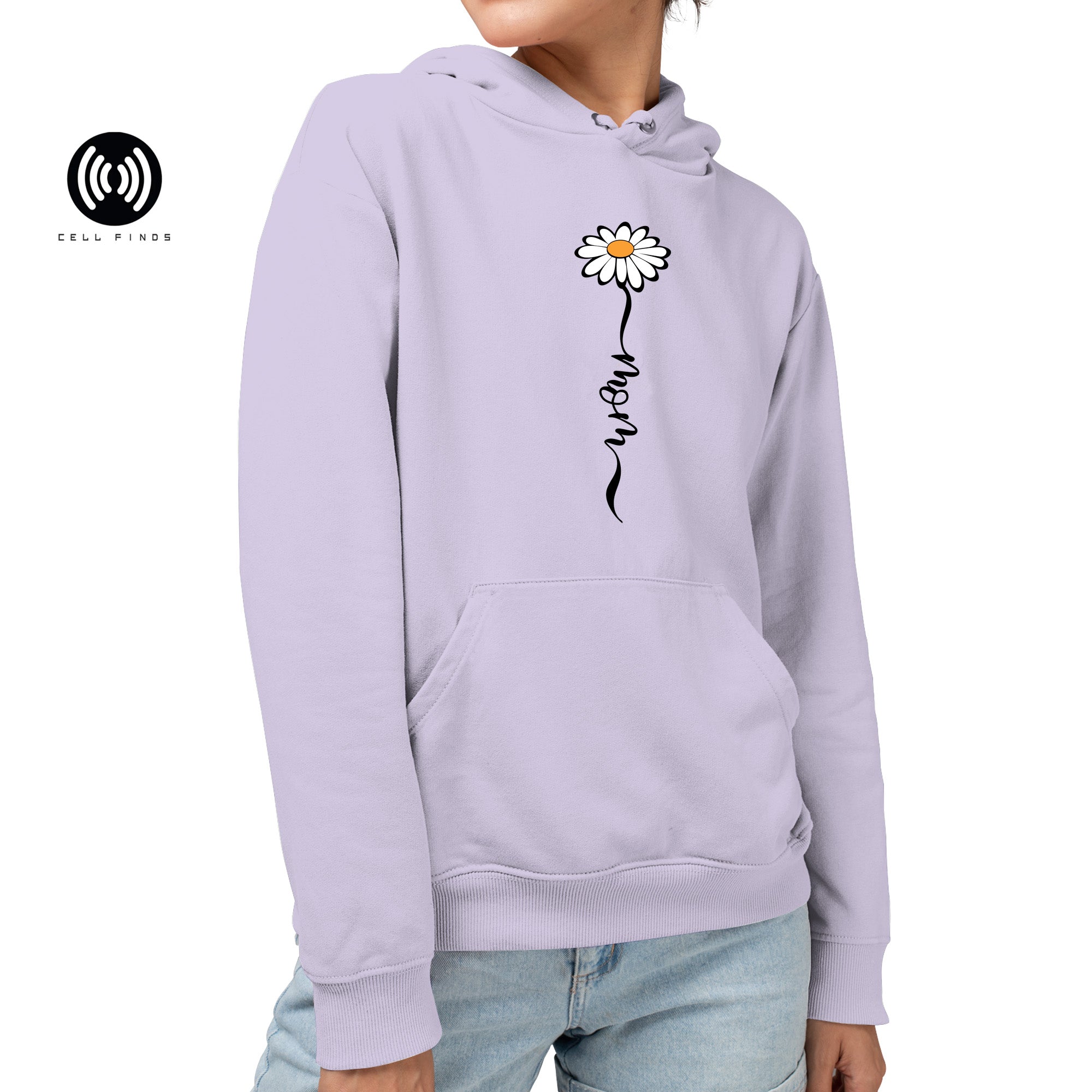 Cute Mom Hoodie with a Daisy
