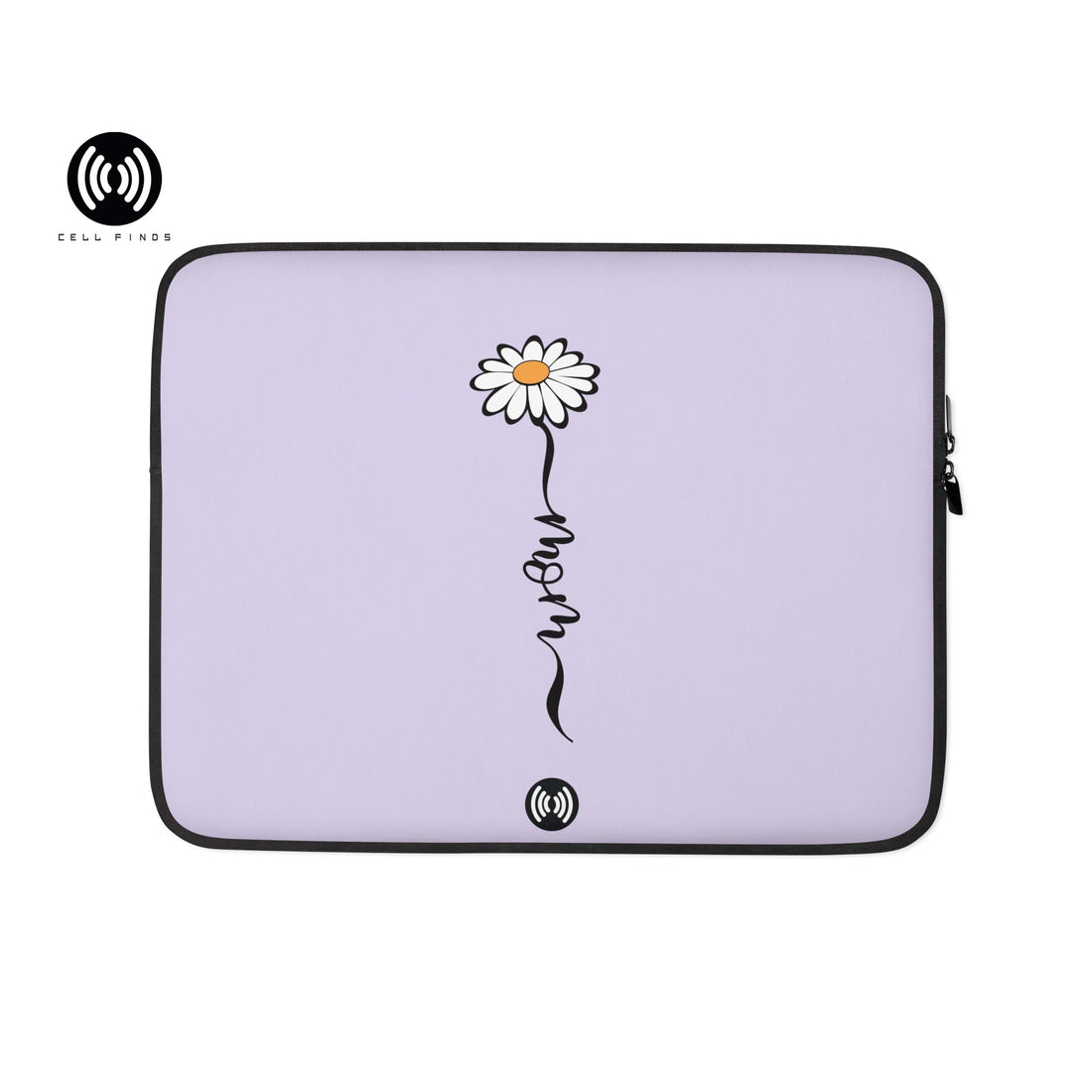 Cute Mom Laptop Sleeve with Daisy Flower