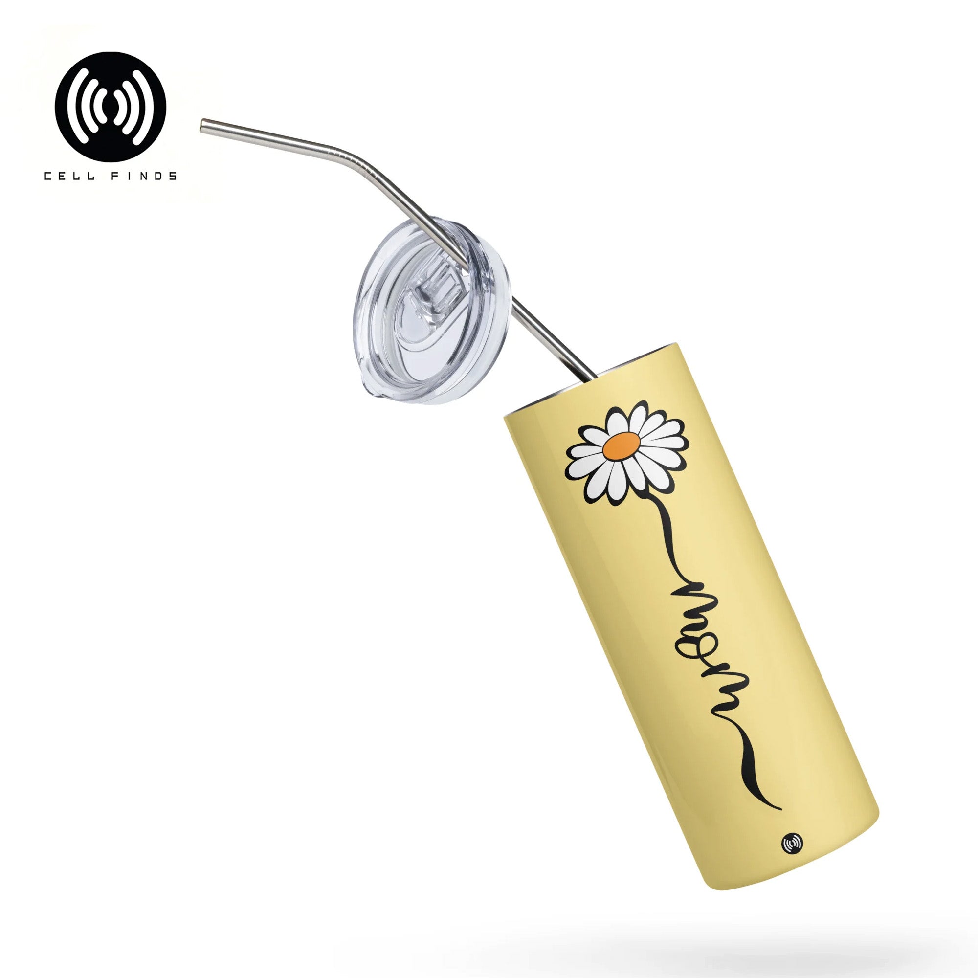 Cute Mom Stainless steel tumbler with Daisy Flower