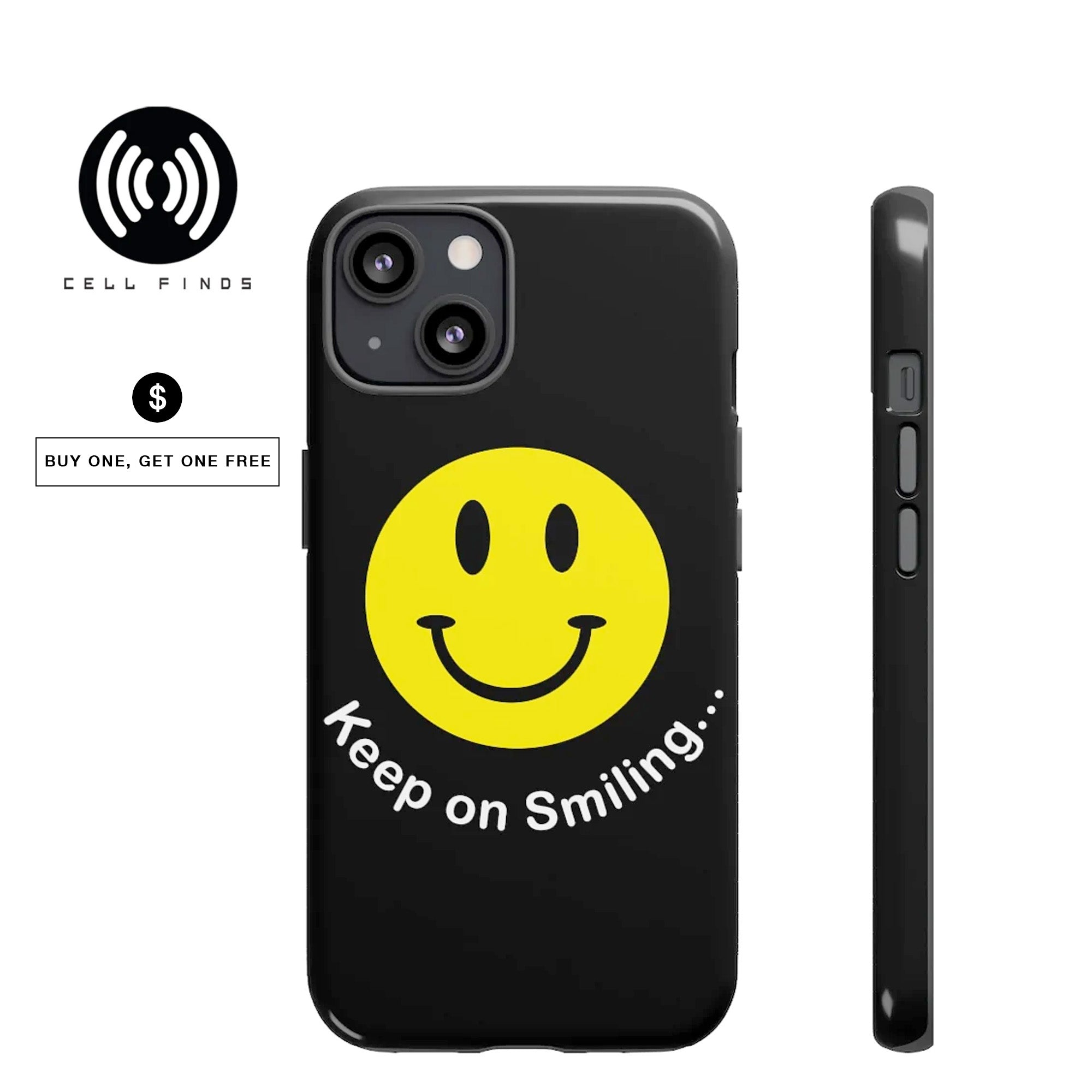 Cute Keep on Smiling iPhone Case