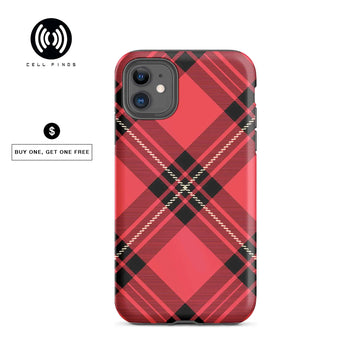 Red Plaid iPhone Case - All Sizes