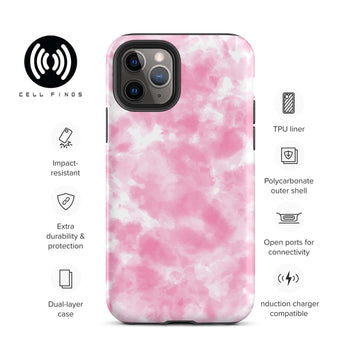 Pink Tye Dye iPhone Case -All sizes