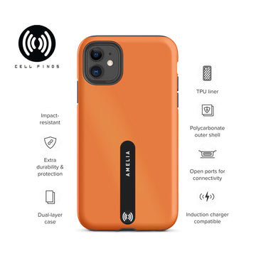 Personalized Orange iPhone Case