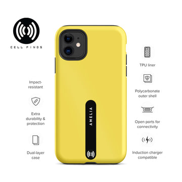 Custom Yellow Tough iPhone Case